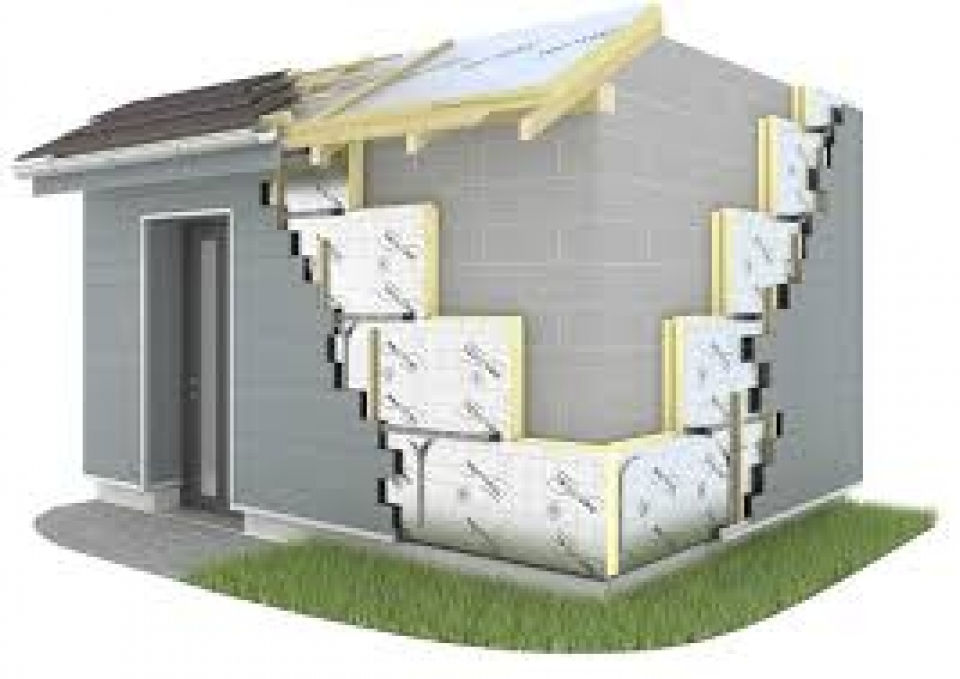 Schéma d’une isolation thermique par l’extérieur
